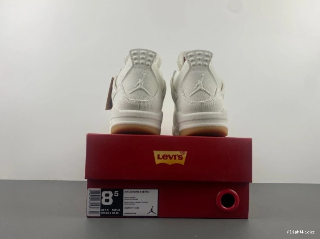 Jordan AO2571-100 Air Levi's x 'White' 4 1026